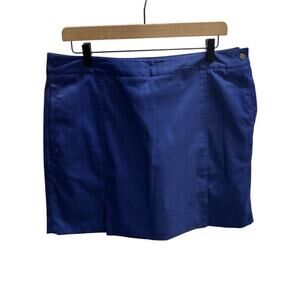 Clover By Bobby Jones‎ Womens 10 Blue Skort Golf Sport Active Zip Pockets